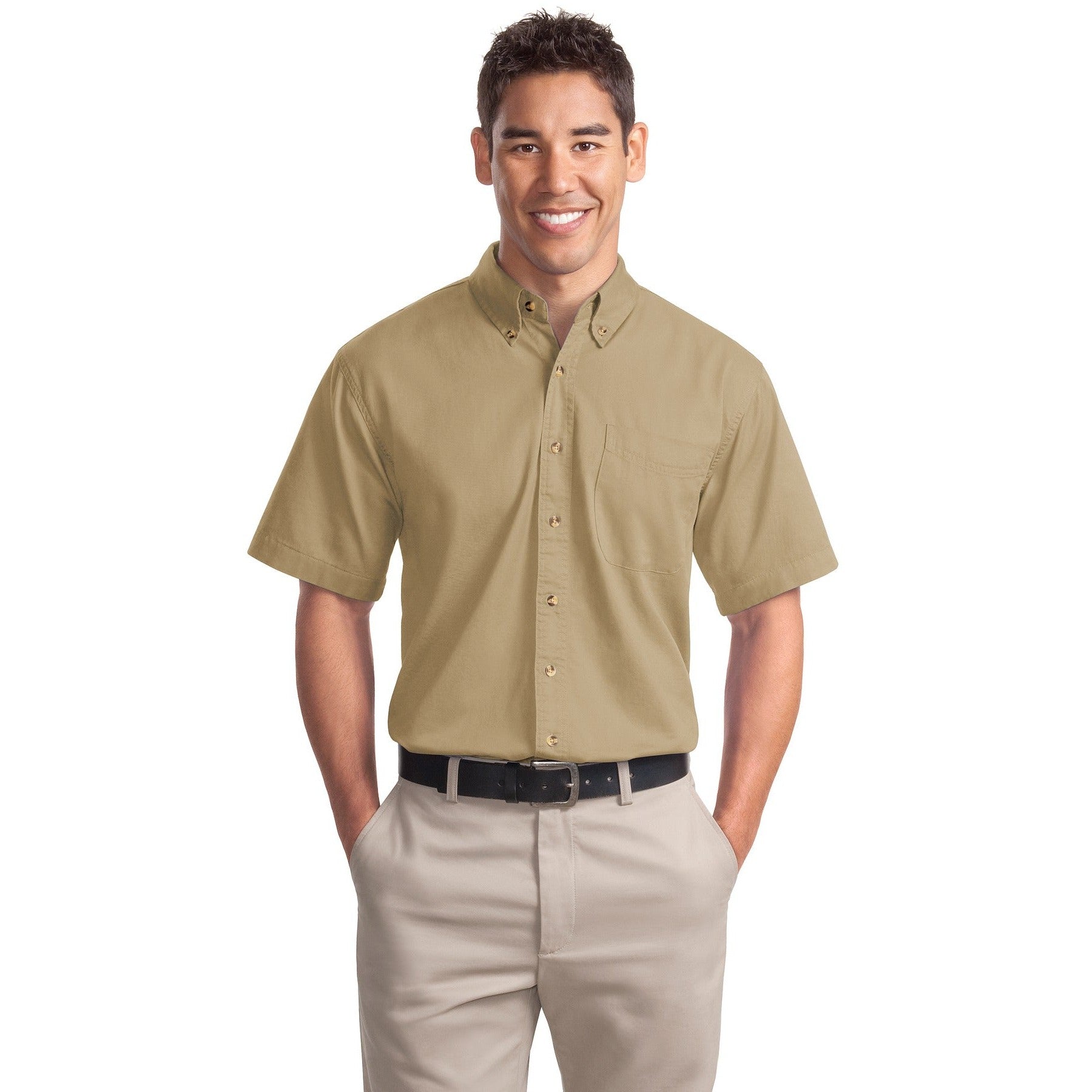 Port Authority-Port Authority® Short Sleeve Twill Shirt. S500T-MedTech-4